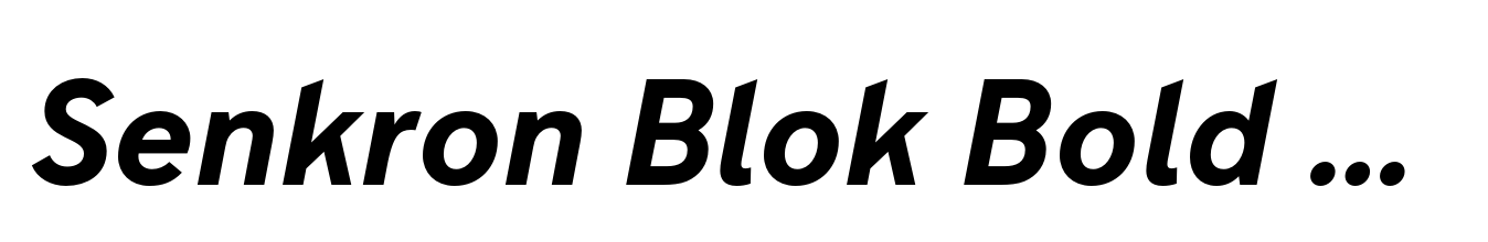 Senkron Blok Bold Oblique
